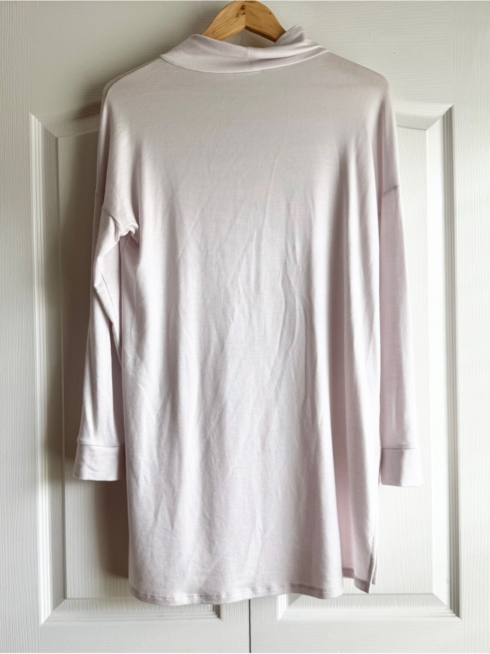 Eileen Fisher Funnel Neck Soft Tencel Tunic Top - Picture 6 of 8